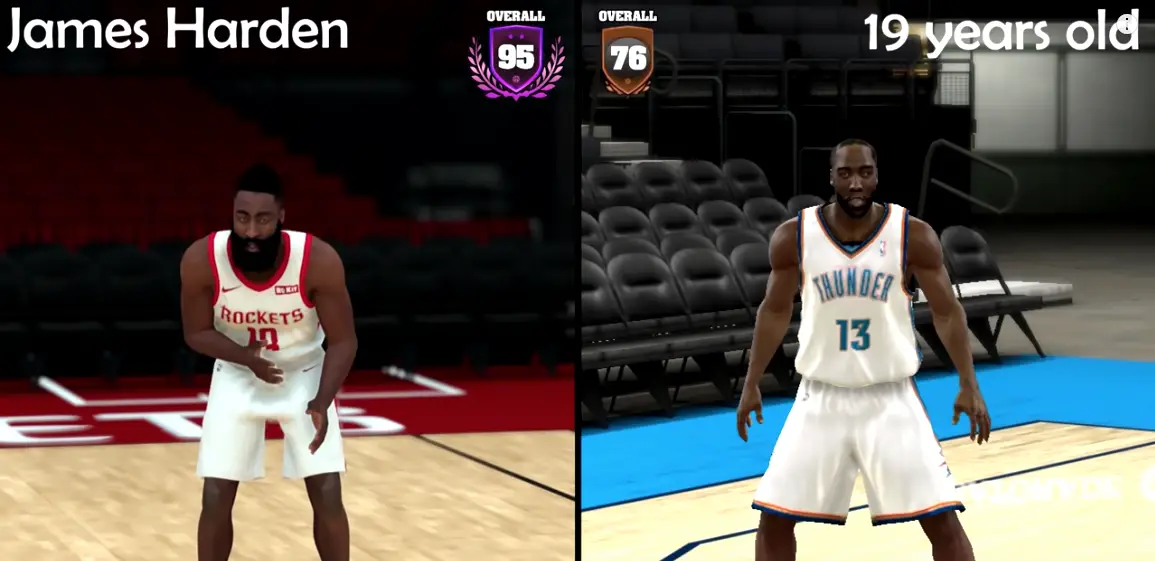 NBA 2K Ratings Of NBA Superstars In Their Rookie Year - CrownHoops